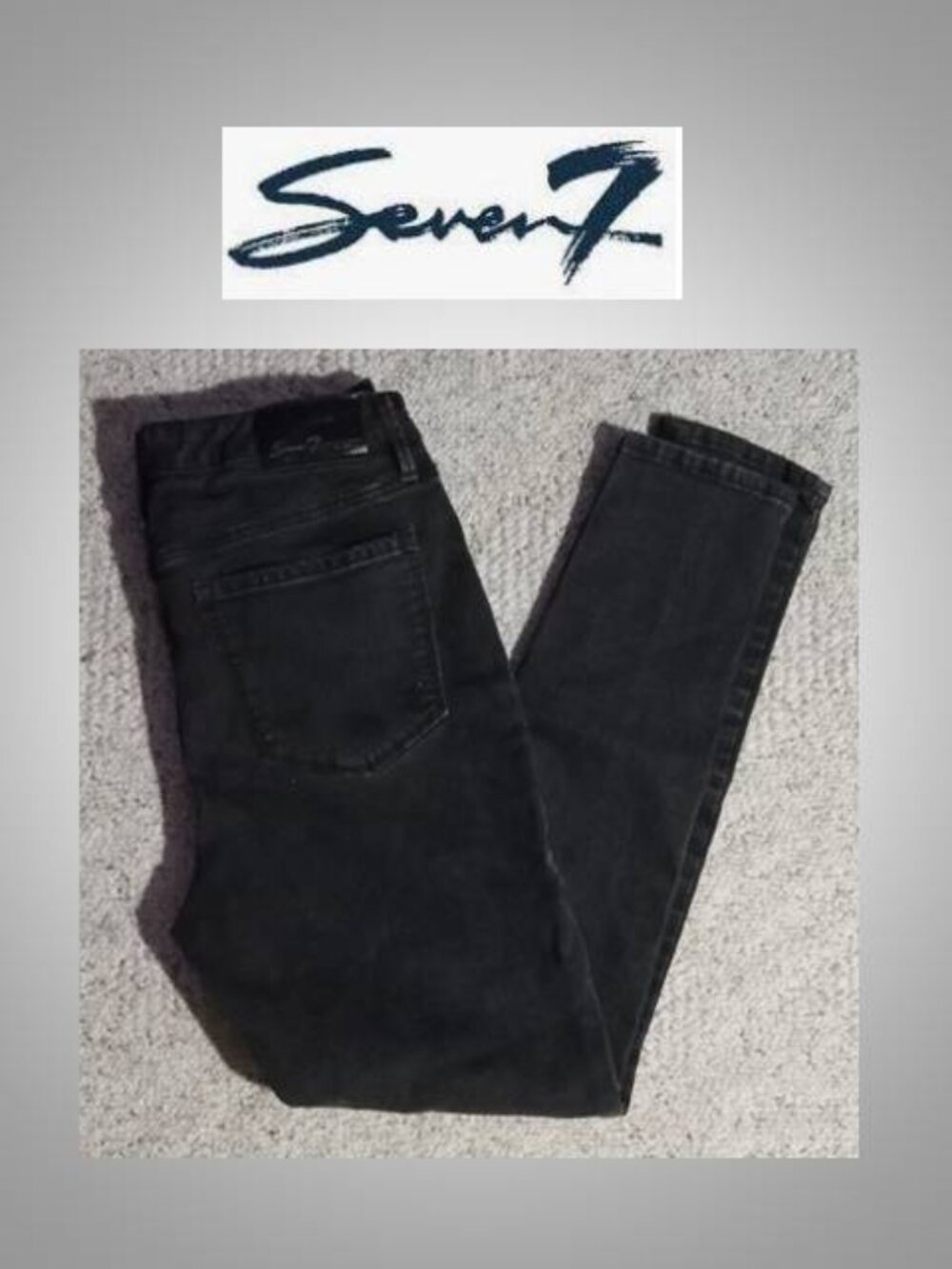 Seven7 women's black skinny jeans size 6